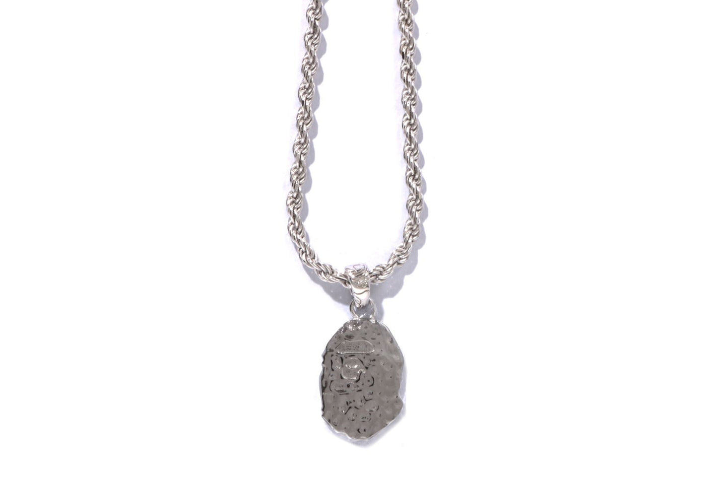 BAPE APE HEAD SILVER NECKLACE