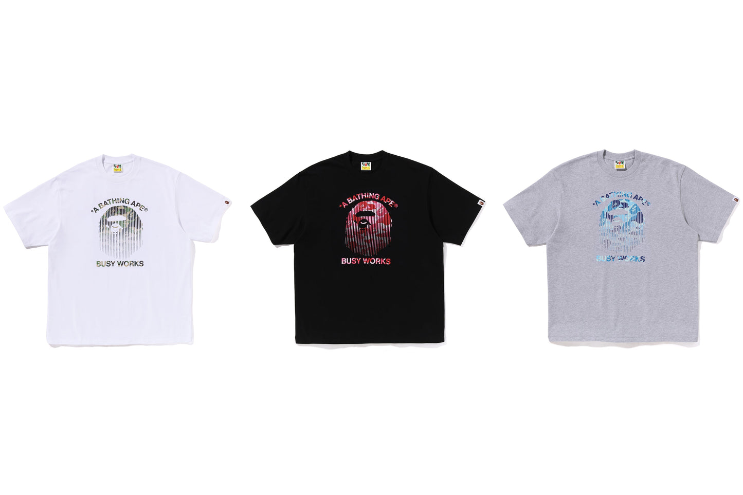 BAPE ABC CAMO FADE APE HEAD RELAXED FIT TEE