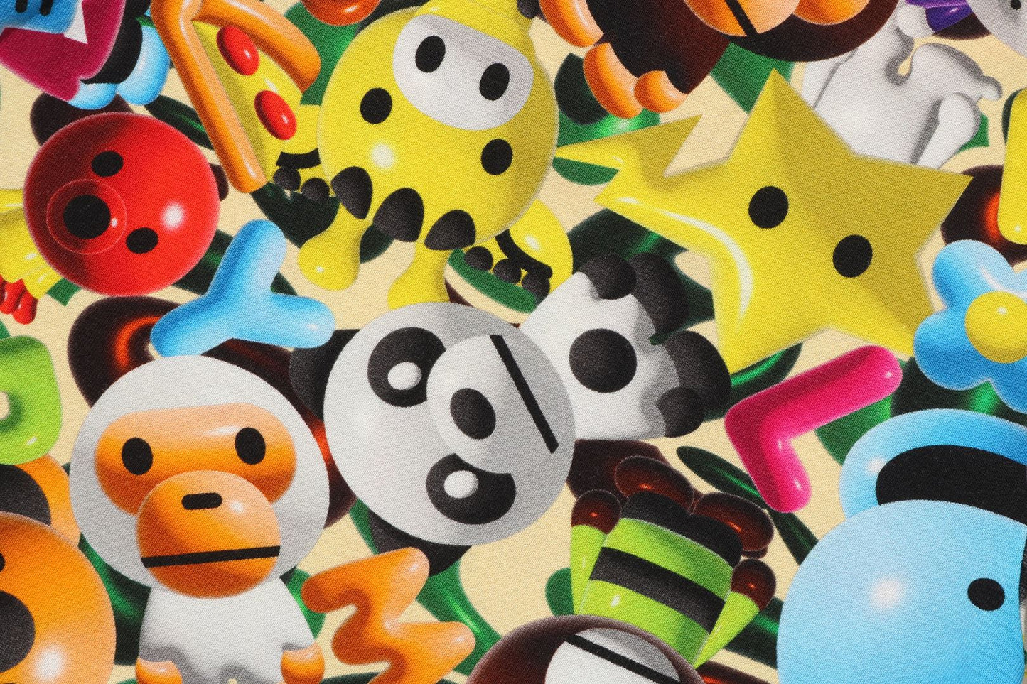 BAPE 3D MILO ALL FRIENDS layered clothes