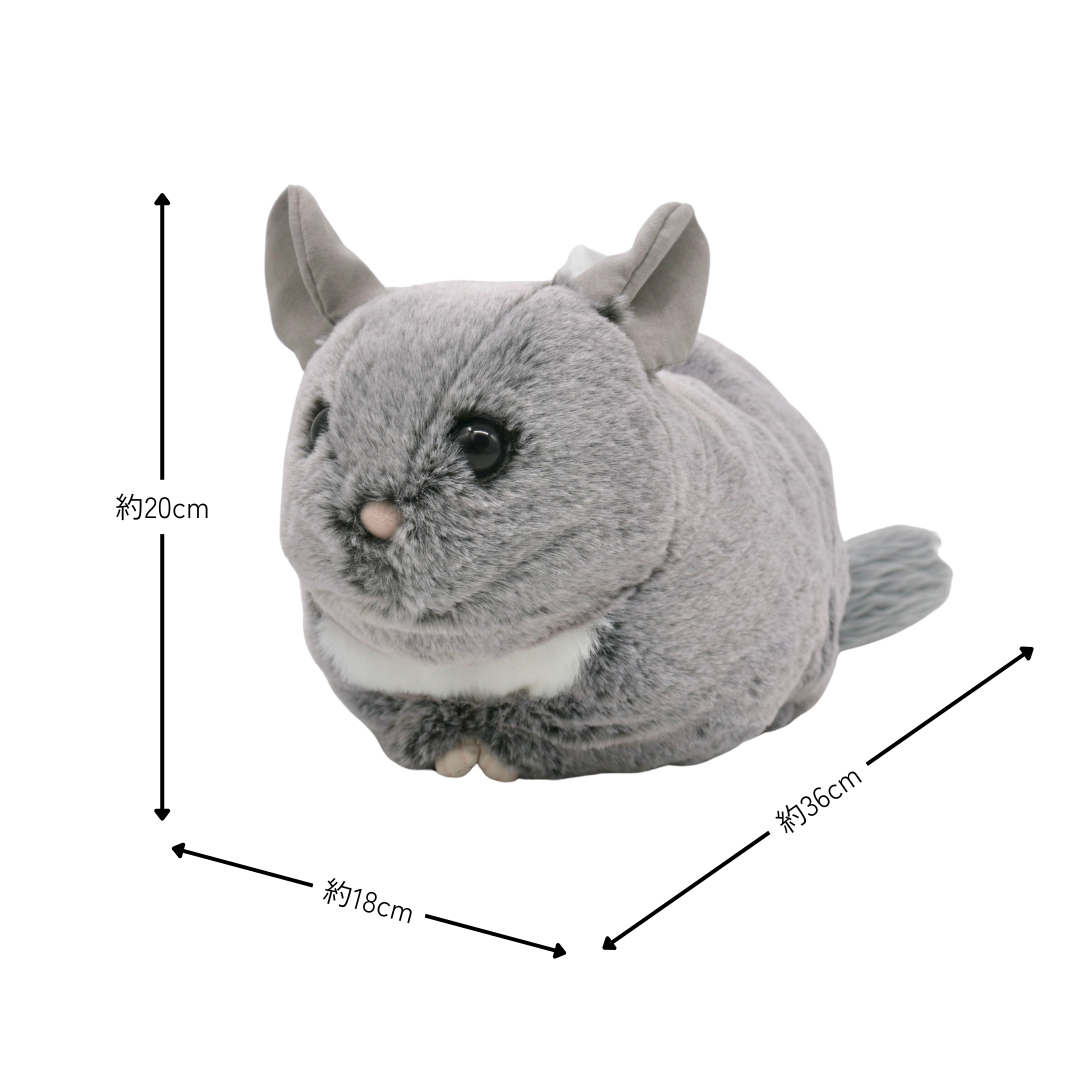 チンチラのふわもこティッシュケース(スタンダードグレー)<予約販売>【Nucleotide Nona】