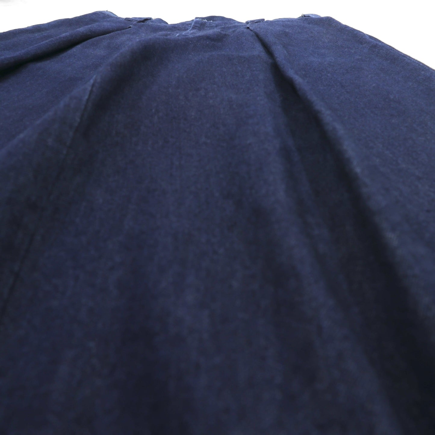 VU ヴウ 印 セレクト 取扱い デニム ワイドパンツ L インディゴ タック プリーツ DENIM KNEE WIDE PANTS vu-a22-kb09 日本製