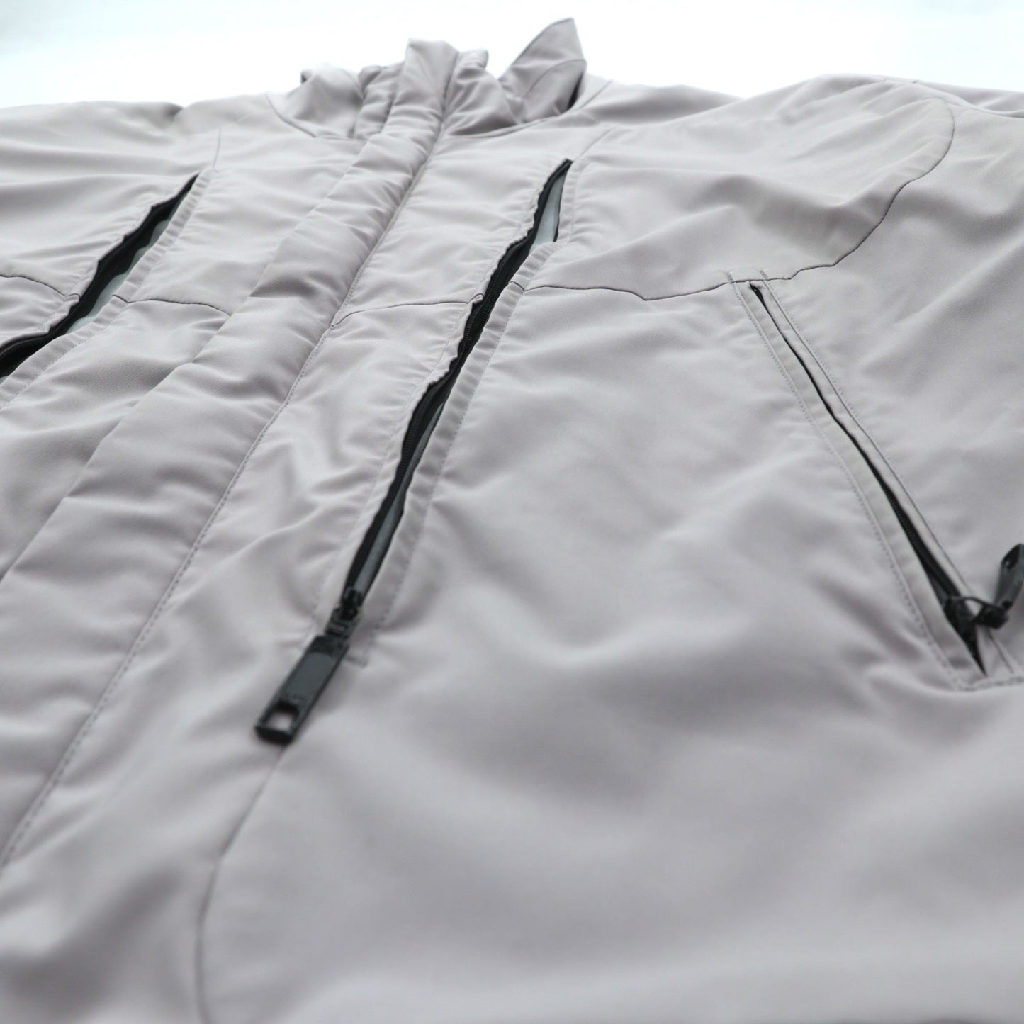 URU 中綿 パディングジャケット PADDING JACKET 日本製 L ドローコード リフレクター スタンドカラー 16FUJ05