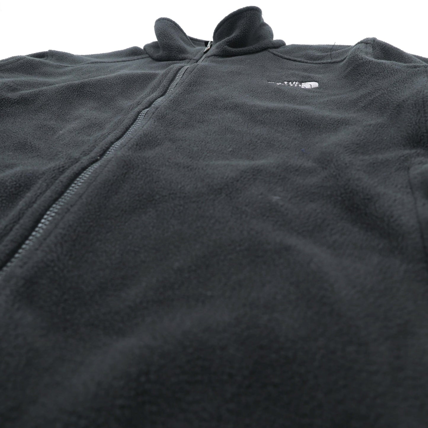 THE NORTH FACE フリースジャケット M ブラック ドローコード FLASHDRY 吸汗速乾 スタンドカラー A0FC US規格