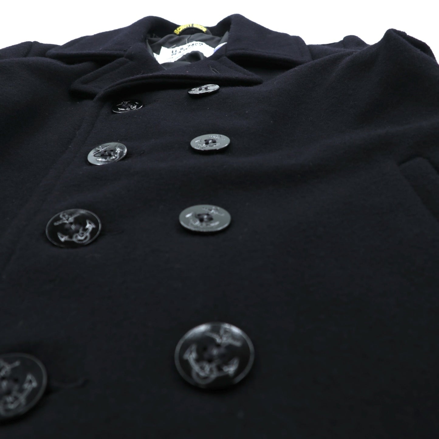 Schott USA製 10ボタン ピーコート M ネイビー ウール U.S.740N STYLE No. 7118