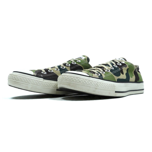 CONVERSE 日本製 オールスター ALL STAR カモフラ キャンバス ローカットスニーカー 27cm カーキ J 83 6 MH01
