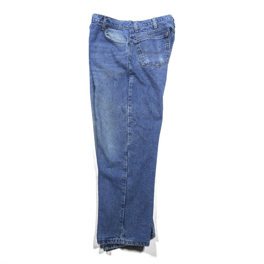 carhartt 90年代 リラックスフィット ネルライナー デニムパンツ ジーンズ XL インディゴ 裏地チェック ライトウォッシュ