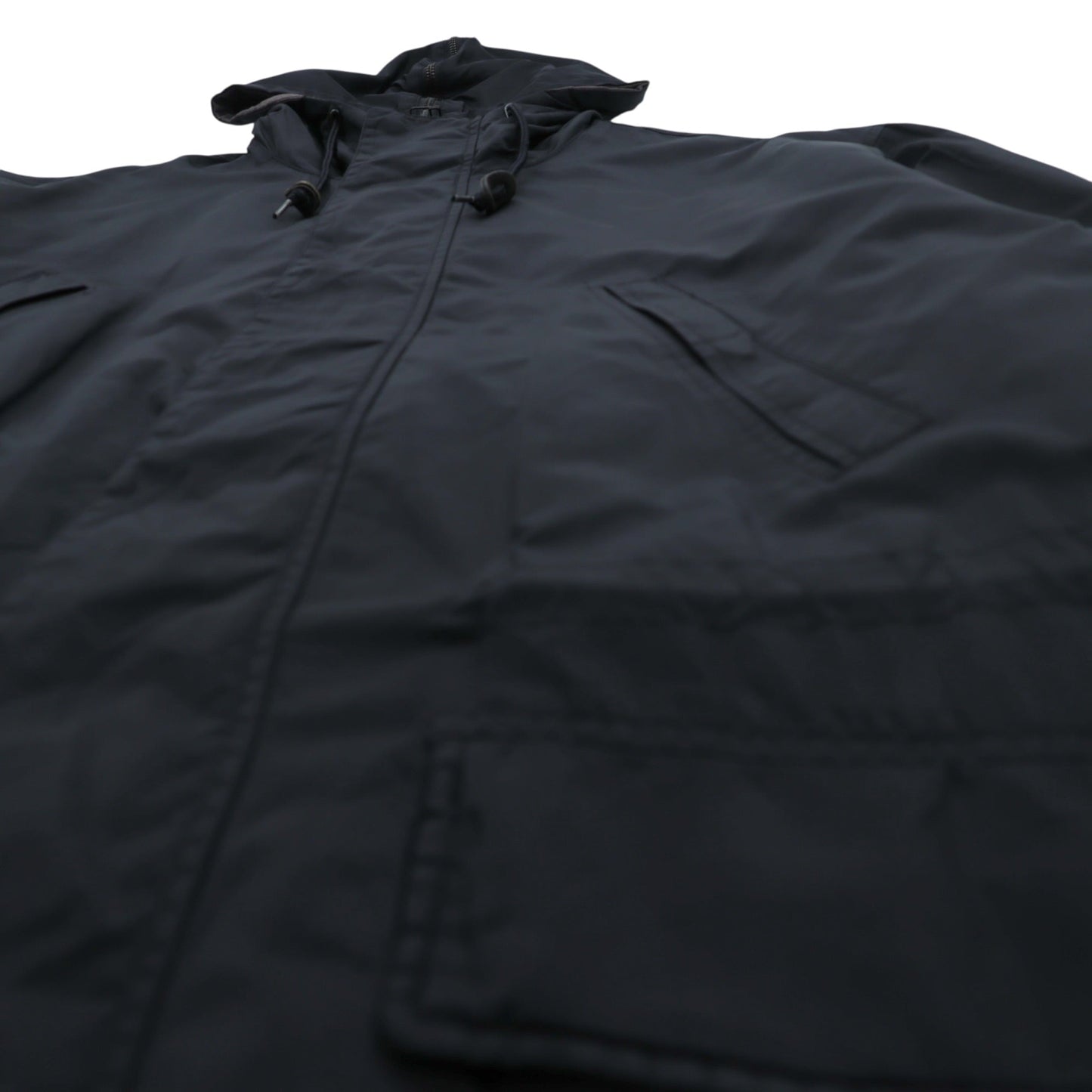 NAUTICA 90年代 N-3B Thermolite ACTIVE 中綿 フライトジャケット M ブラック ナイロン ドローコード ラビットパーカー
