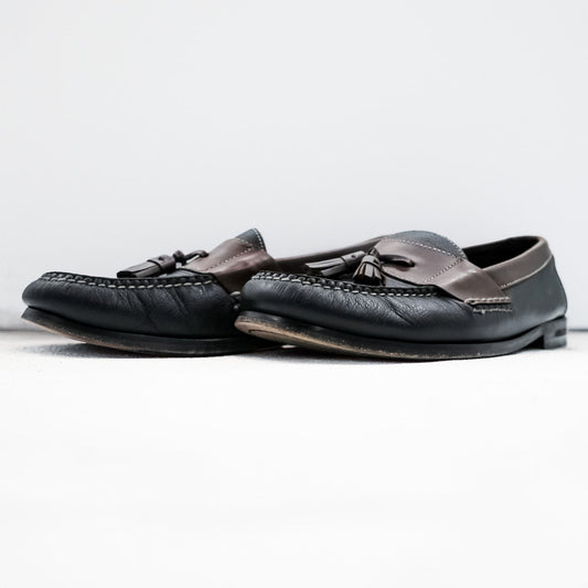 Cole Haan フリンジ タッセルローファー 28cm ブラウン ブラック レザー 本革 02997
