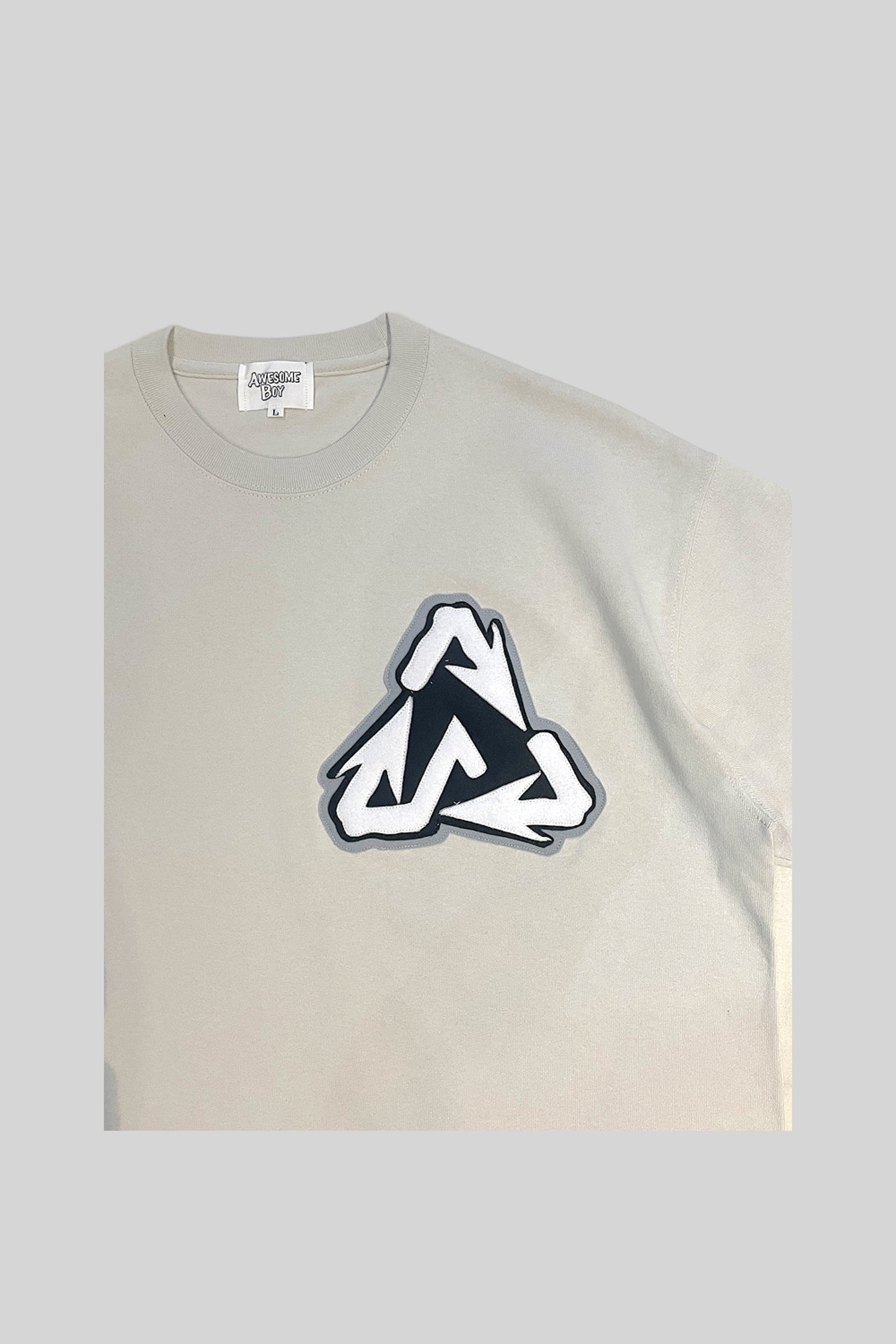 "RECYCLE" LOGO TEE (S, GRAY)