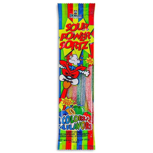 Sour Power Straws - First drink with it, then it eat:) - 9 Units pack サワーパワー9本入り