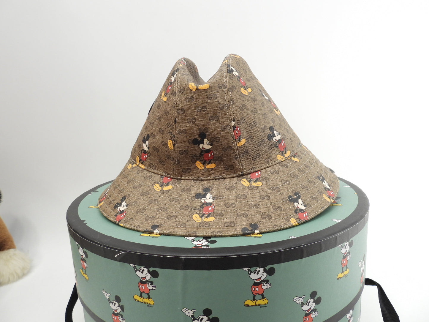グッチ ハット ディズニーコラボ GGシュプリーム茶 キャップ ミッキーマウス@ 2