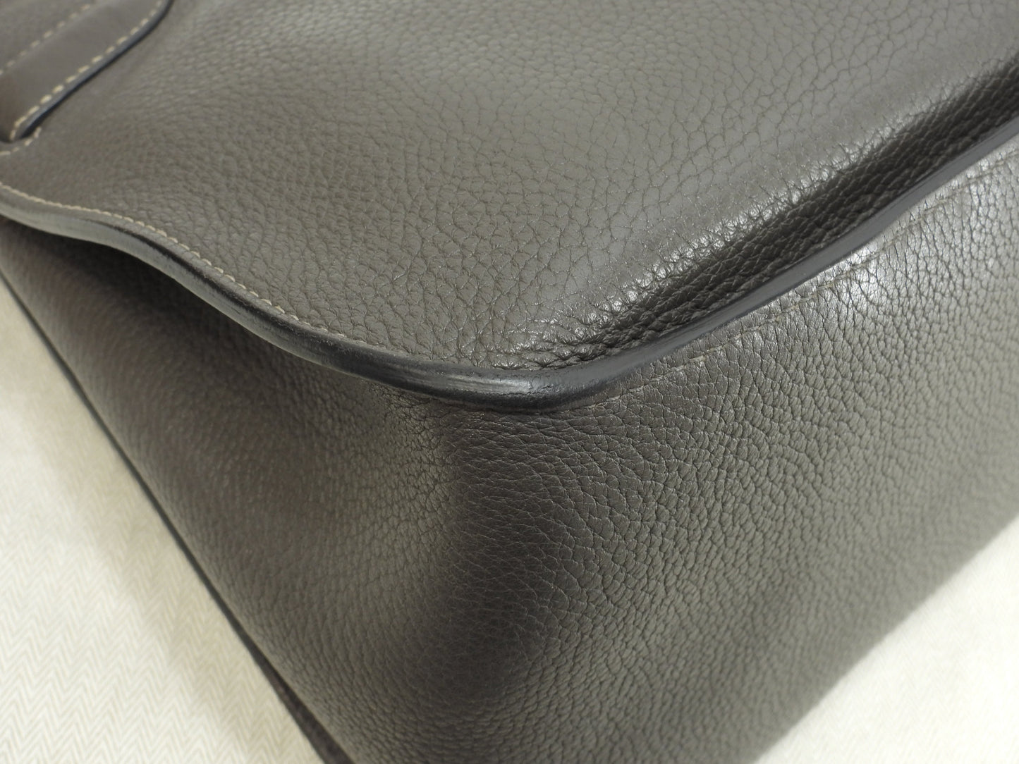 エルメス ジプシエール34 トゴレザー エタン 斜め掛けショルダーバッグ 美品@□M