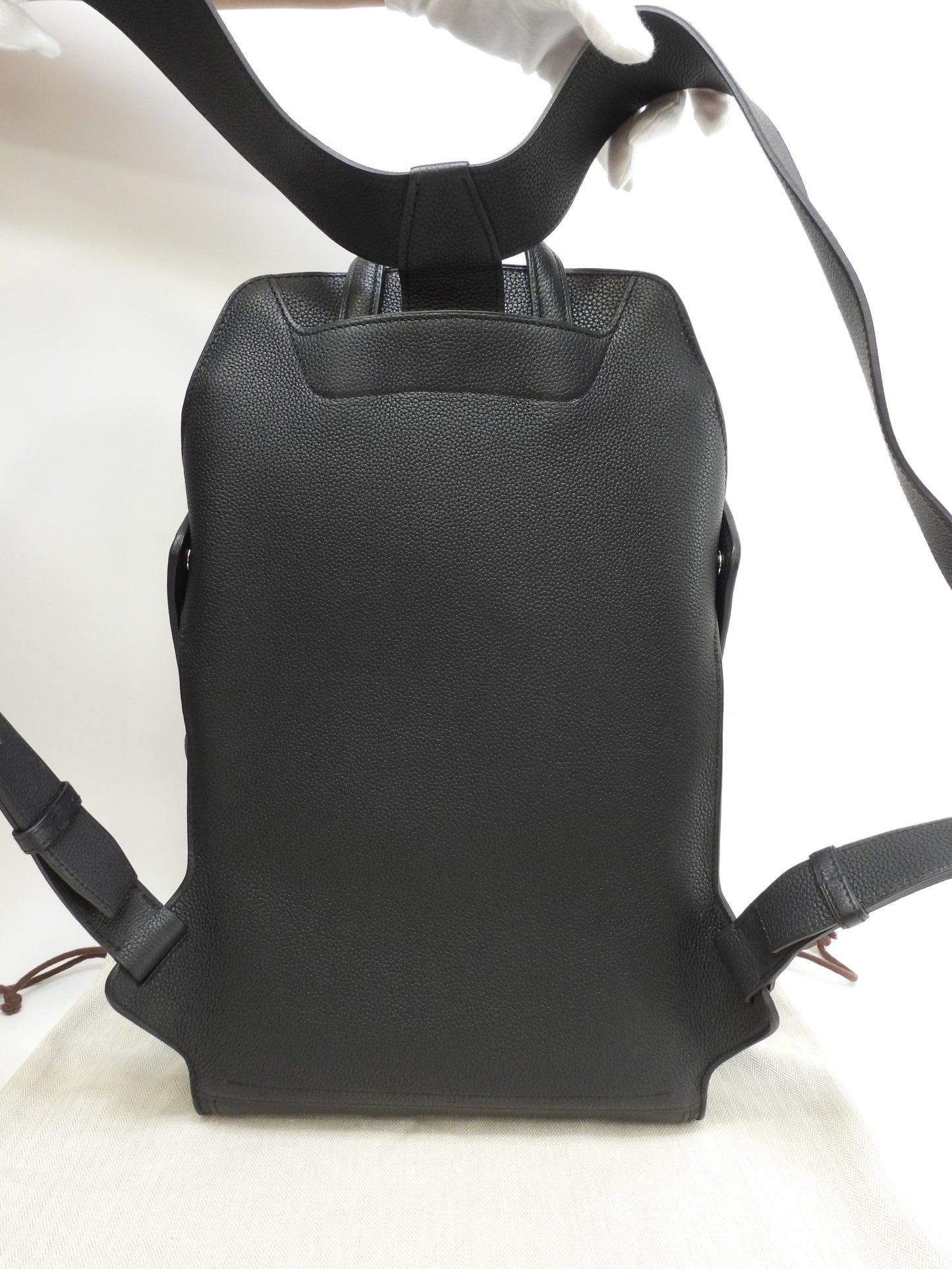 エルメス バックパック シティ トリヨンクレマンス黒 シルバ―金具 リュックサック 新品同様@C