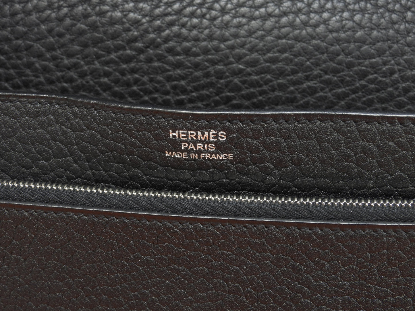 エルメス ジェット フィヨルド黒 シルバー金具 セカンドバッグ クラッチバッグ 美品@ 3