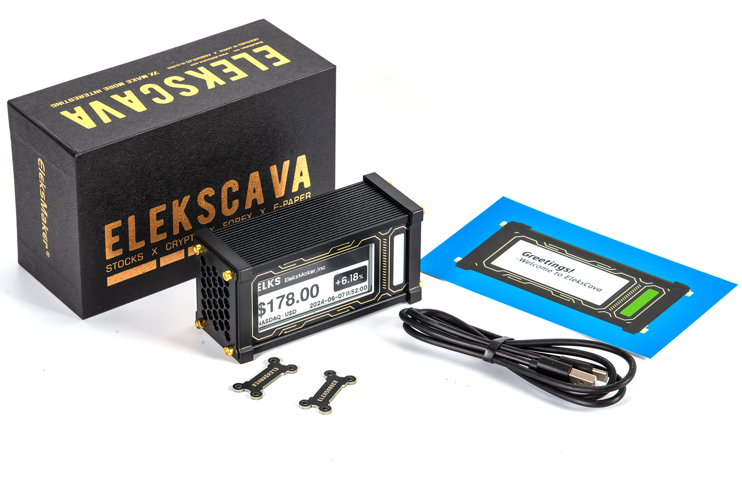 EleksMaker EleksCava — Real-Time Stock & Crypto Desktop Ticker