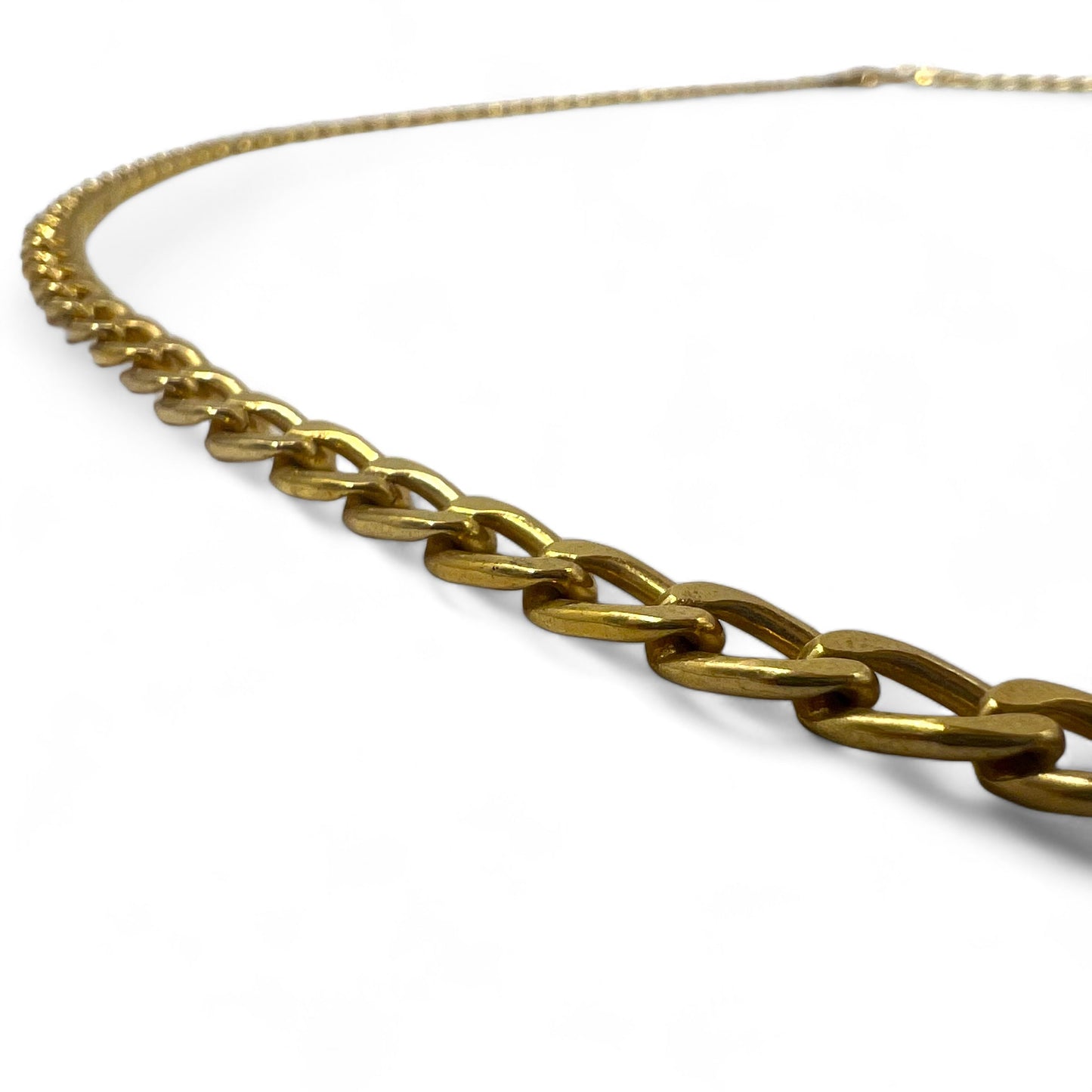 Christian Dior German-made vintage kihei chain necklace, gold, GERMANY stamped