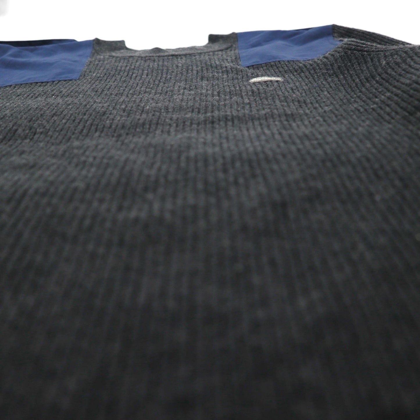 LACOSTE コマンド ニット セーター M ウール Dressinn Sweatere エポレット エルボーパッチ AH9167