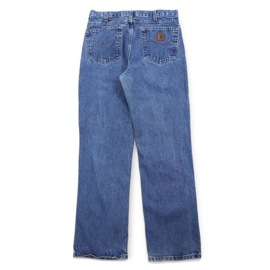 Carhartt Traditional Fit Denim Pants, Size L, Indigo, Blue, Cotton, B180 DST, Made in Mexico