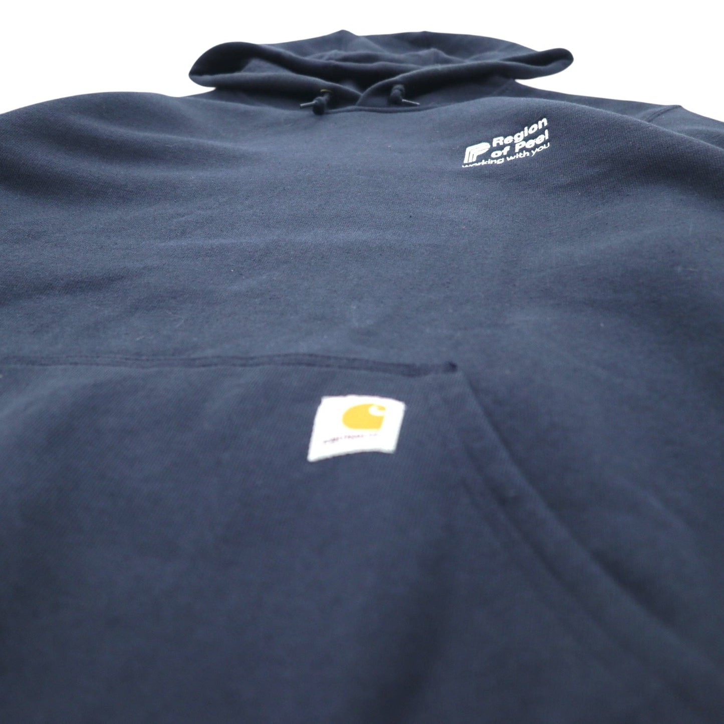 carhartt プルオーバー パーカー L ネイビー コットン 裏起毛 MIDWEIGHT PO HOODIE K121-472