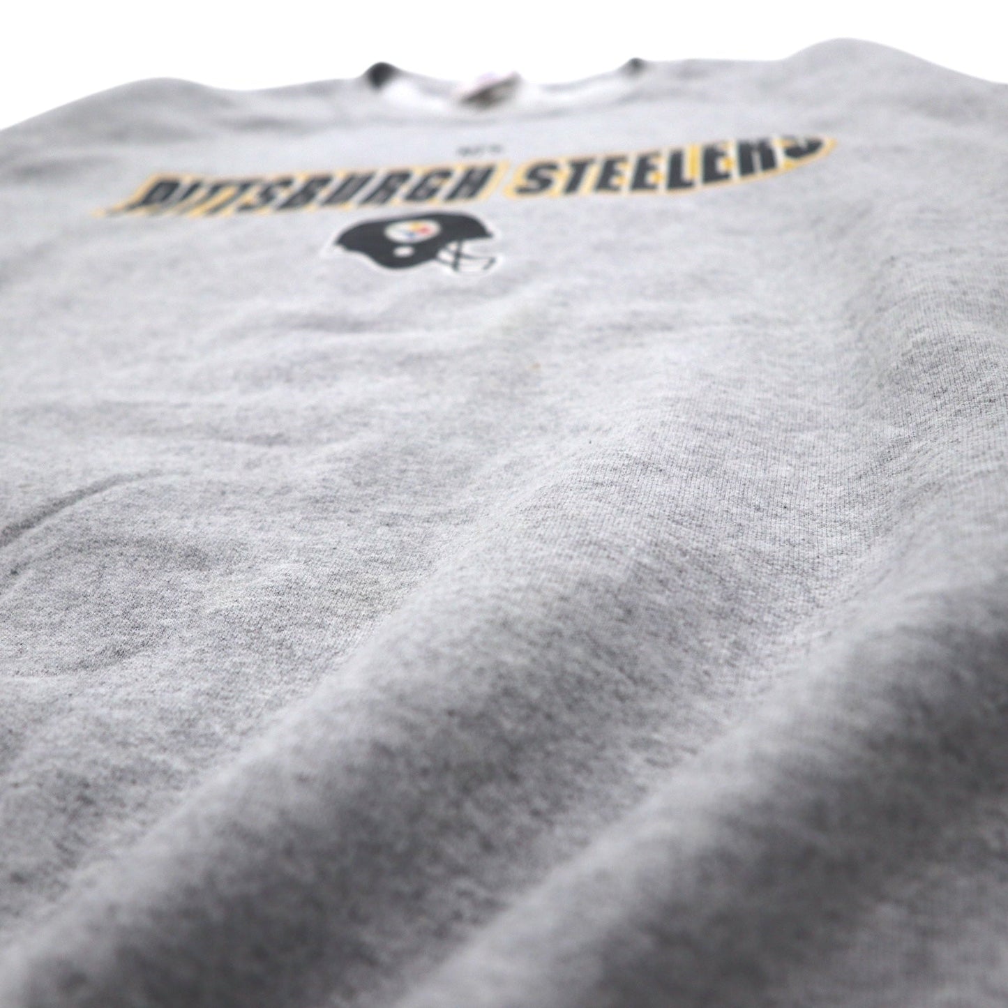 NFL 90s Crew Neck Sweatshirt, Size XL, Gray, Printed with PITTSBURGH STEELERS, Made in Mexico