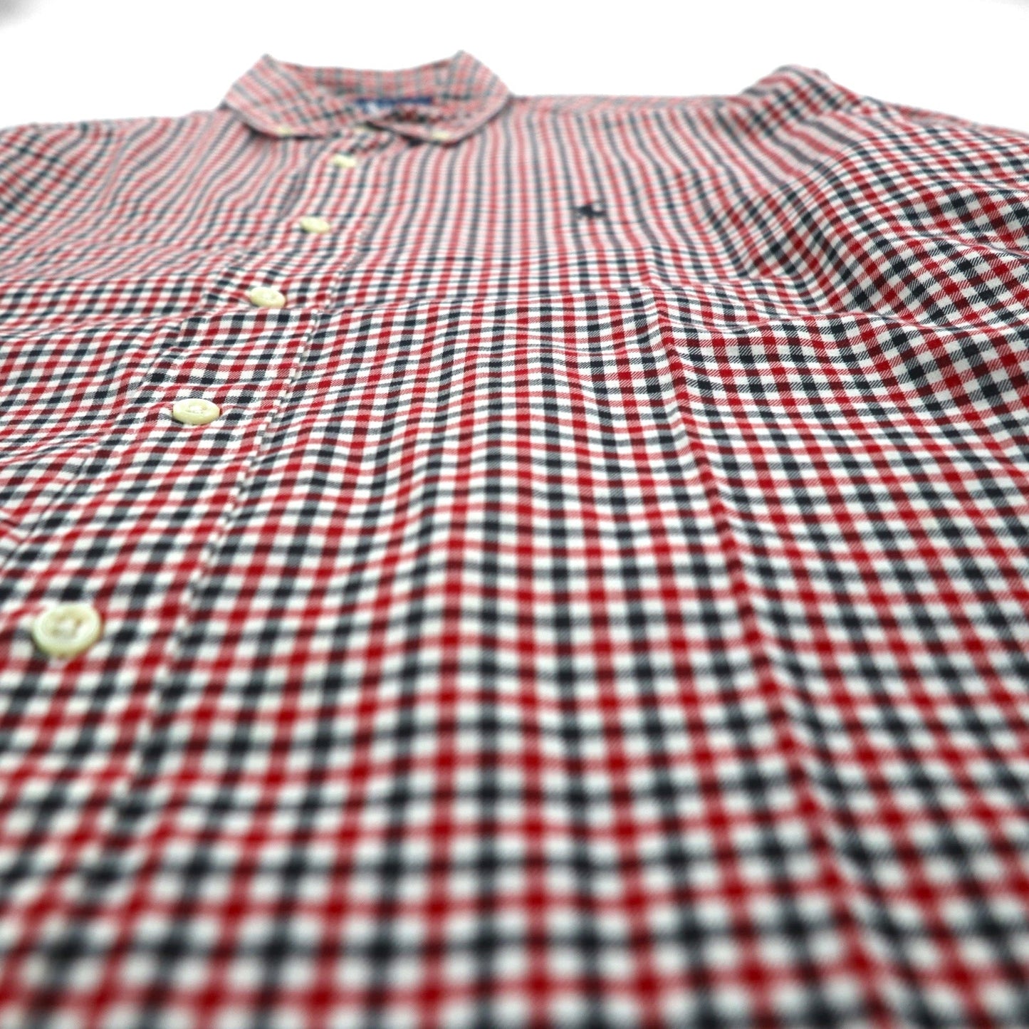 Ralph Lauren 90年代 ボタンダウン シャツ L レッド BLAKE ギンガムチェック スモールポニー刺繡