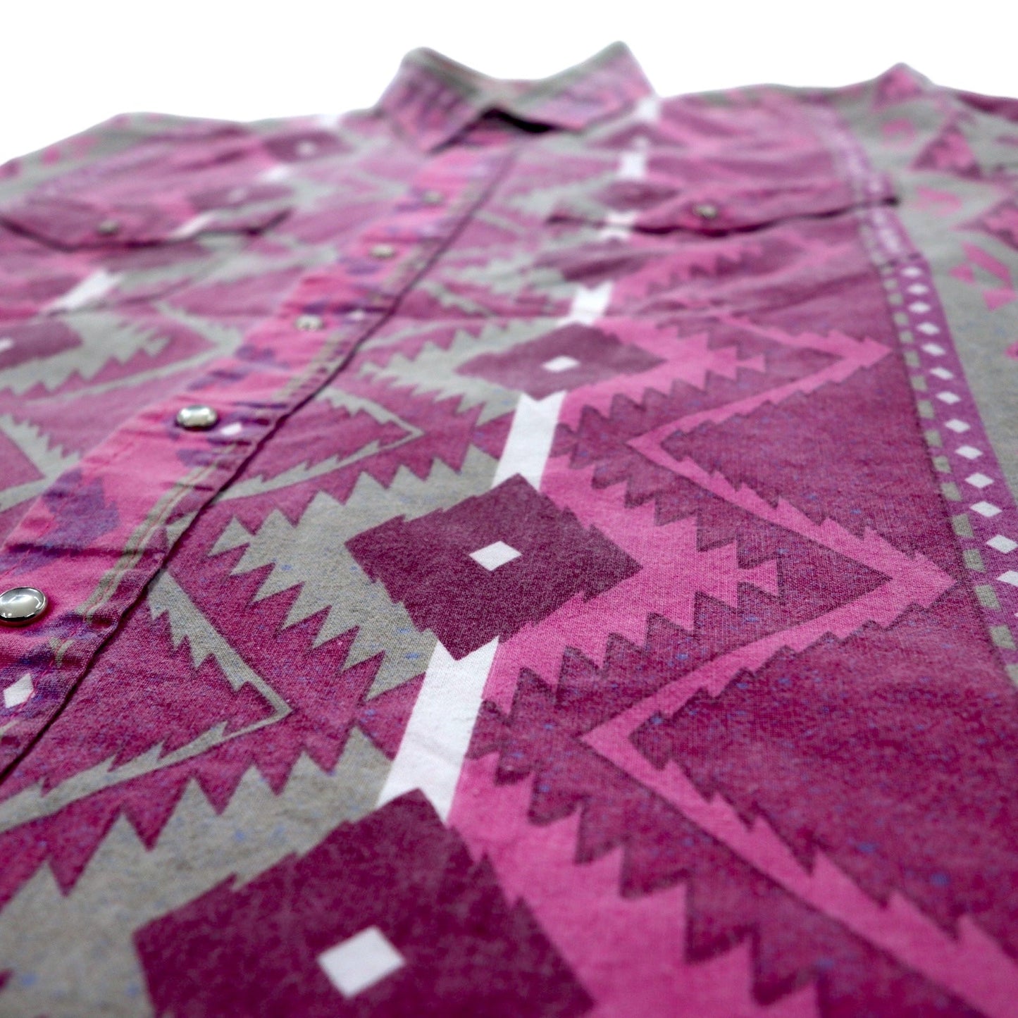 Vintage 90s KARMAN Native American Western Shirt, Size XL, Cotton, All-Over Print