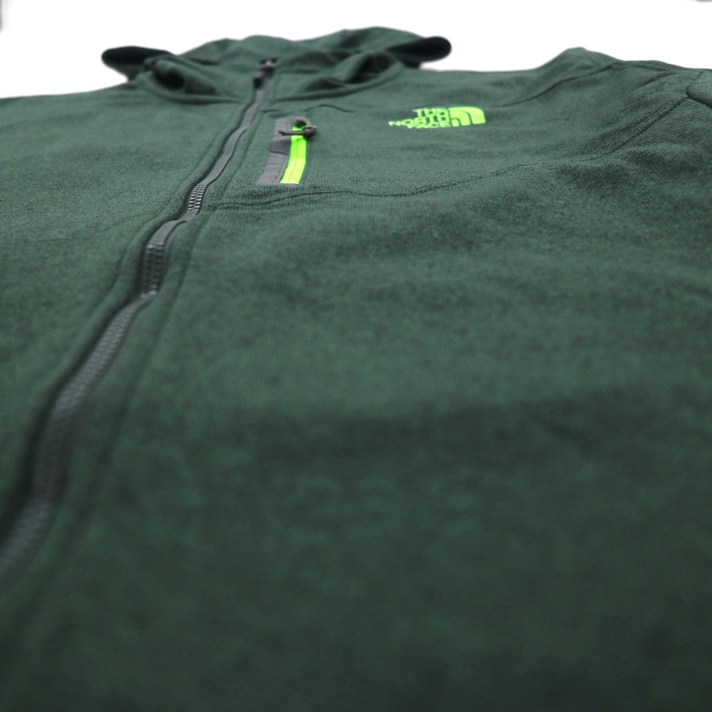 THE NORTH FACE ソフトシェル テック フルジップパーカー L カーキ ジップポケット