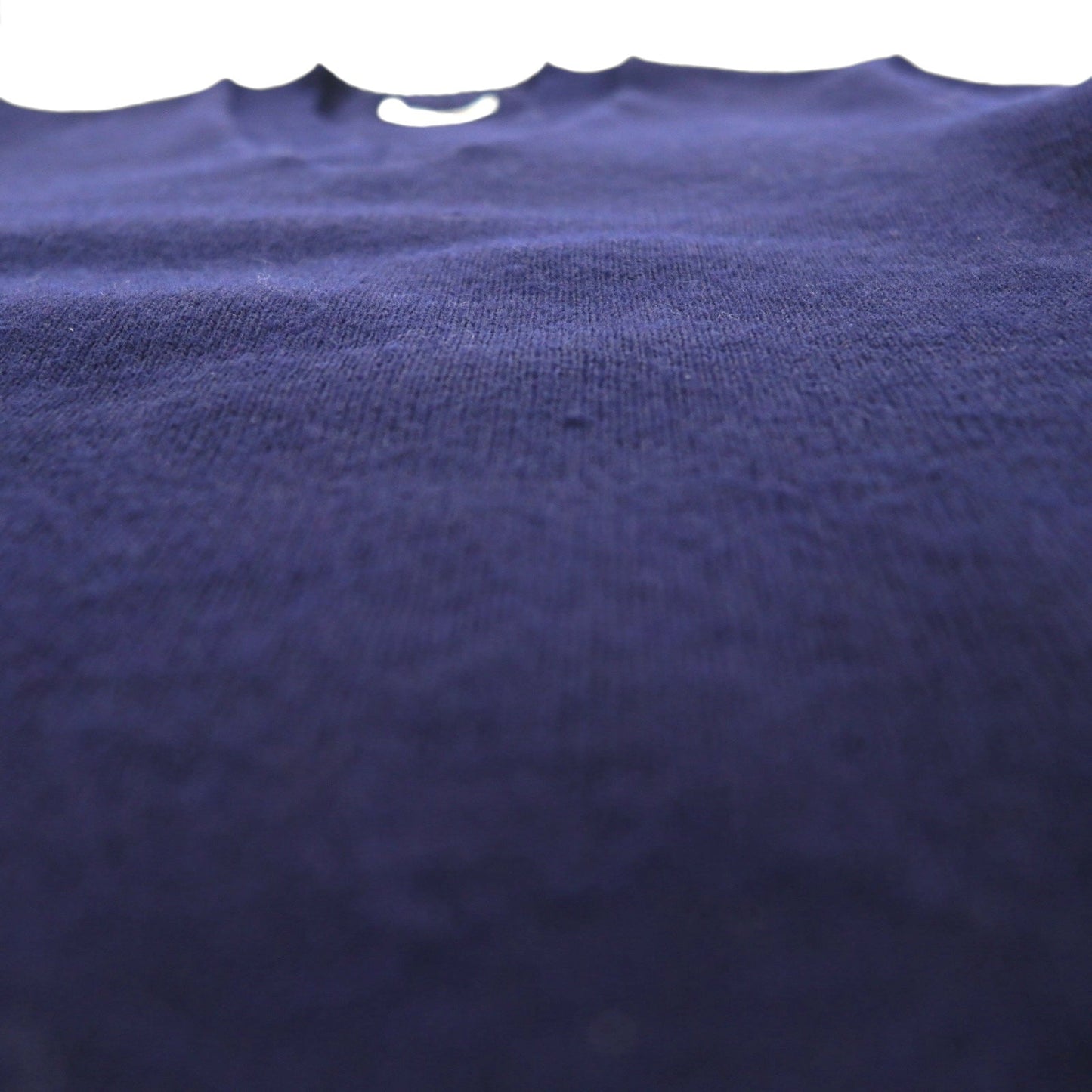 80s France Vintage TRICOMER V-Neck Knit 80年代 フランス製 Vネック ニット セーター M ネイビー 羊毛