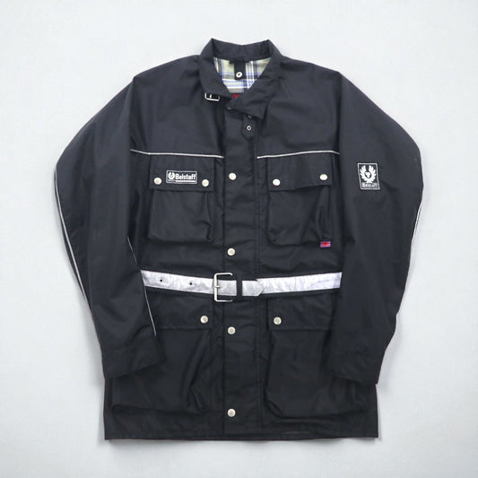 BELSTAFF イタリア製 ツアーマスター モーターサイクル ライダースジャケット XL ブラック TOUR MASTER 500 ベルト付き