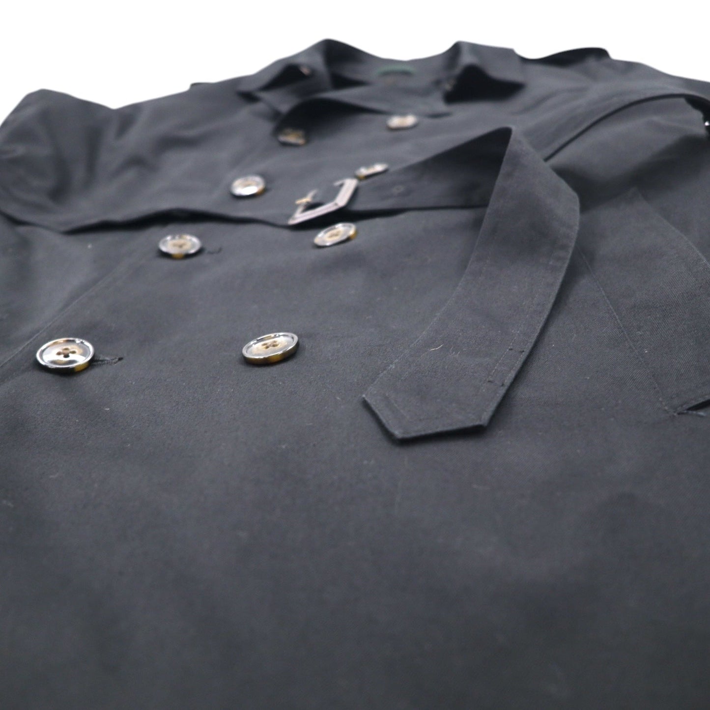 LAUREN RALPH LAUREN Trench Coat, XL, Black, with Detachable Quilted Liner and Belt, Water-Repellent