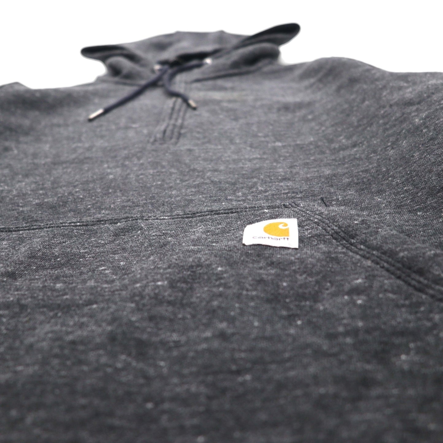 carhartt ハーフジップ パーカー M グレー RELAXED FIT コットン Clarksburg 103240