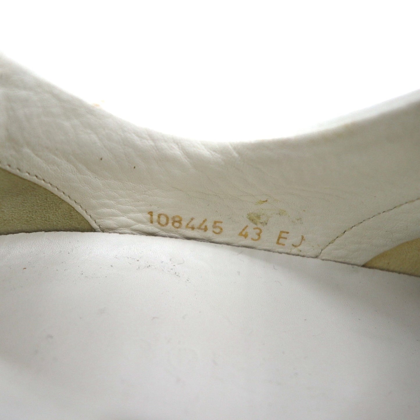 GUCCI イタリア製 シェリーライン ドライビングシューズ スリッポン スニーカー 28cm ホワイト レザー 108445