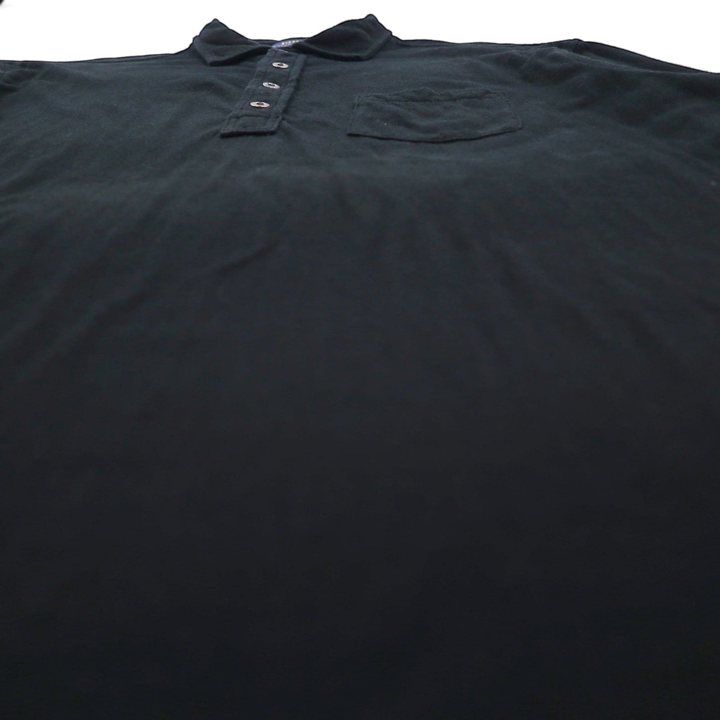 Polo Ralph Lauren ビッグサイズ 長袖 ポロシャツ ラガーシャツ 2XL ブラック コットン