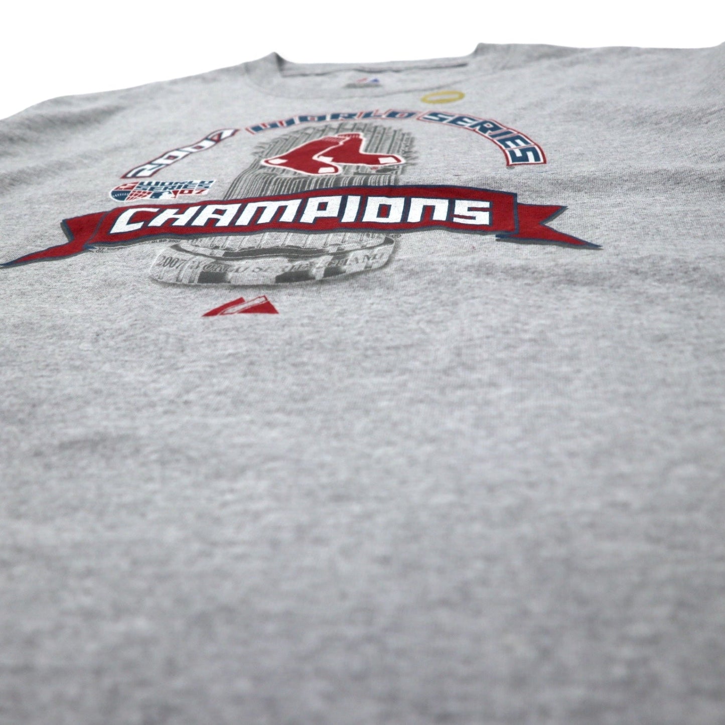 Majestic Print T-Shirt, Size L, Gray Cotton, MLB 2007 World Series, Unused