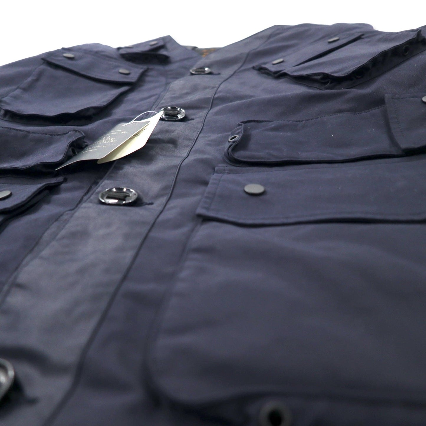 LA MARINE FRANCAISE SAMIA × T-400ビーチ ミリタリーコンビブルゾン ギミックジャケット 48 ネイビー ポリエステル MMG7711051 未使用品