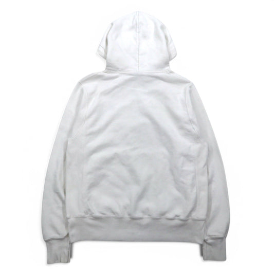 Champion リバースウィーブ REVERSE WEAVE プルオーバー パーカー L ホワイト 青単タグ 復刻 ホンジュラス製