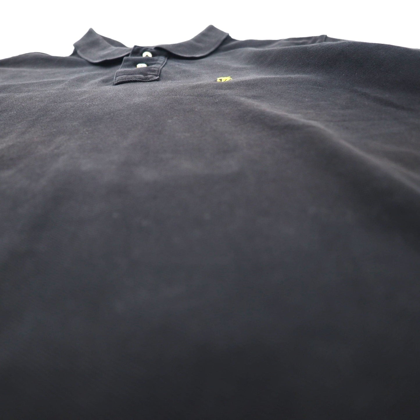 POLO RALPH LAUREN Custom Fit Polo Shirt, Size L, Black Cotton, Pique, Small Pony Embroidery