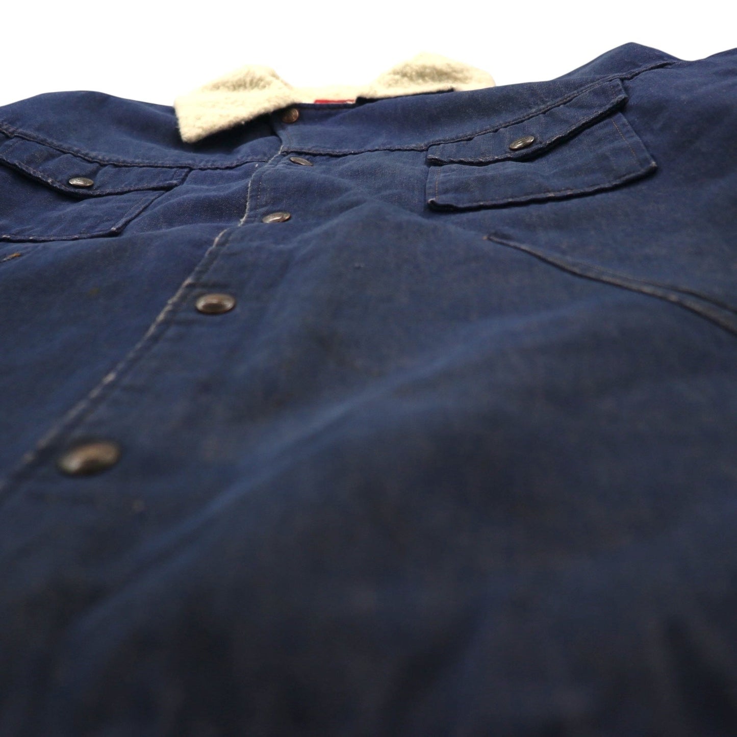 Dickies 80年代 ヴィンテージ ランチコート 裏ボア デニムジャケット XL インディゴ