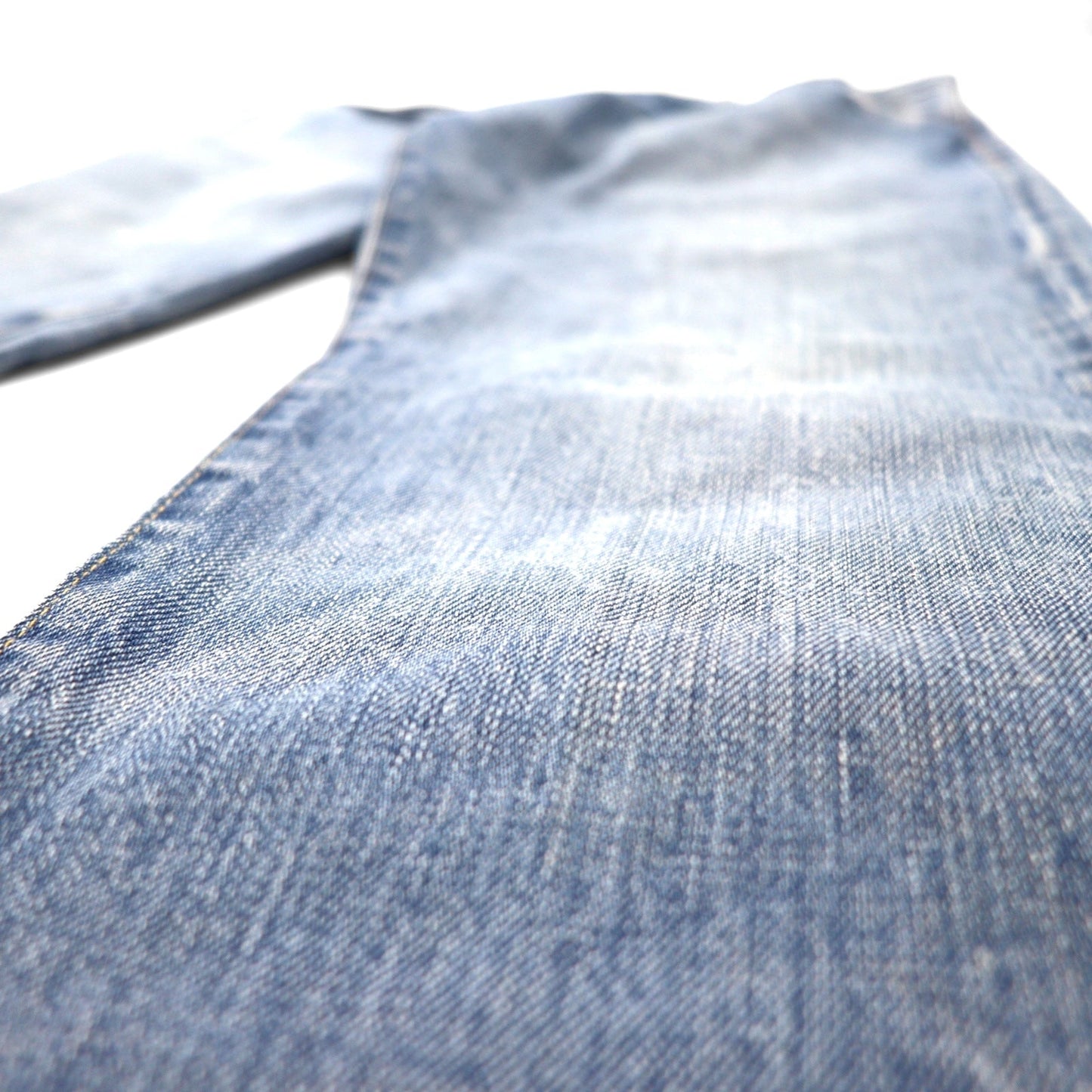 DENIM & SUPPLY RALPH LAUREN Distressed Straight Denim Pants, Size L, Indigo and Blue