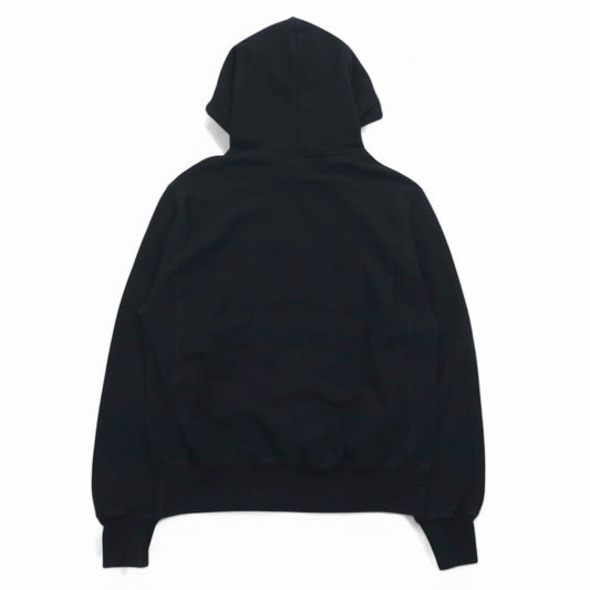 Champion リバースウィーブ REVERSE WEAVE プルオーバーパーカー L ブラック スクリプトロゴ 青単タグ 復刻 ホンジュラス製