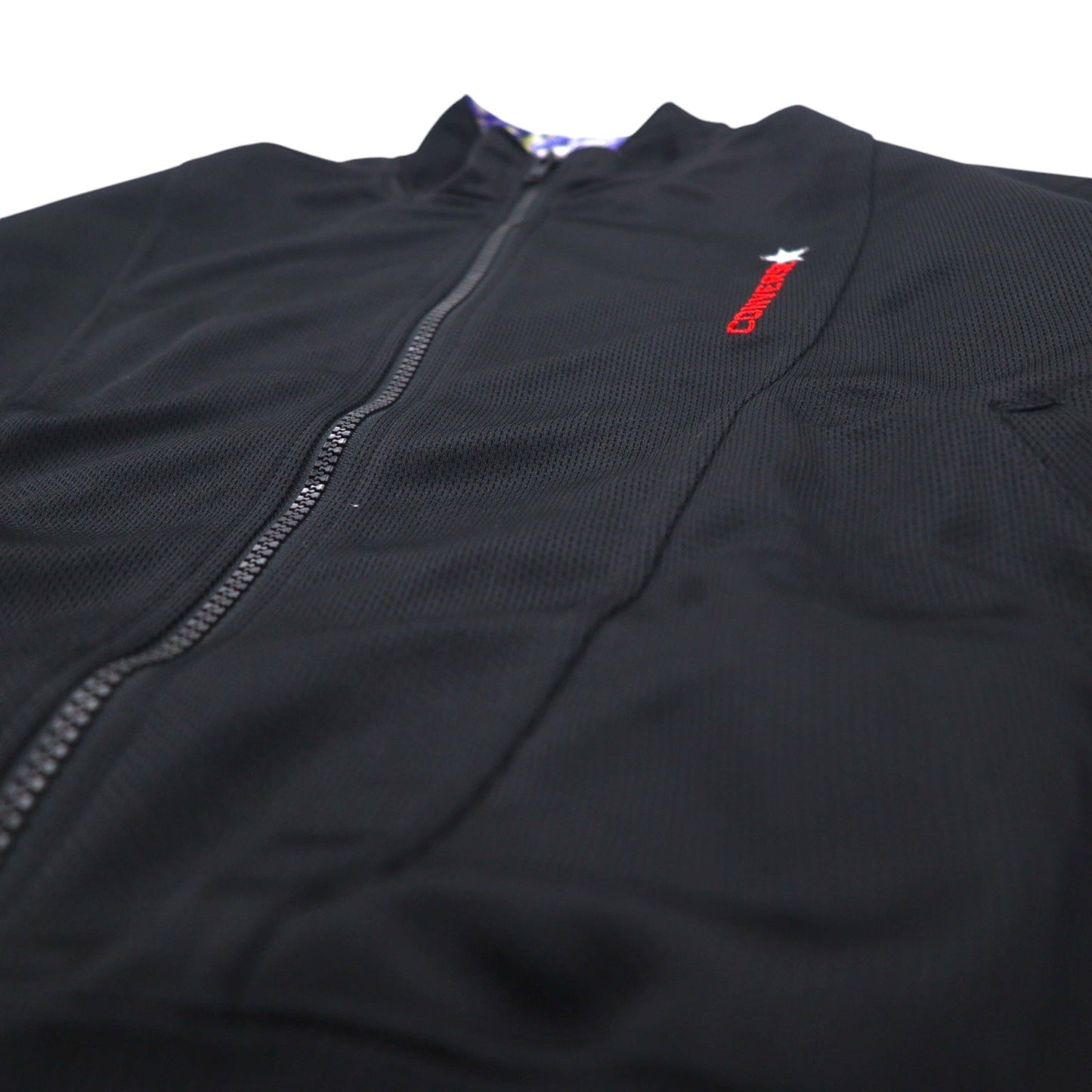CONVERSE 90s Track Jacket, Size M, Black, Polyester, Logo Embroidery