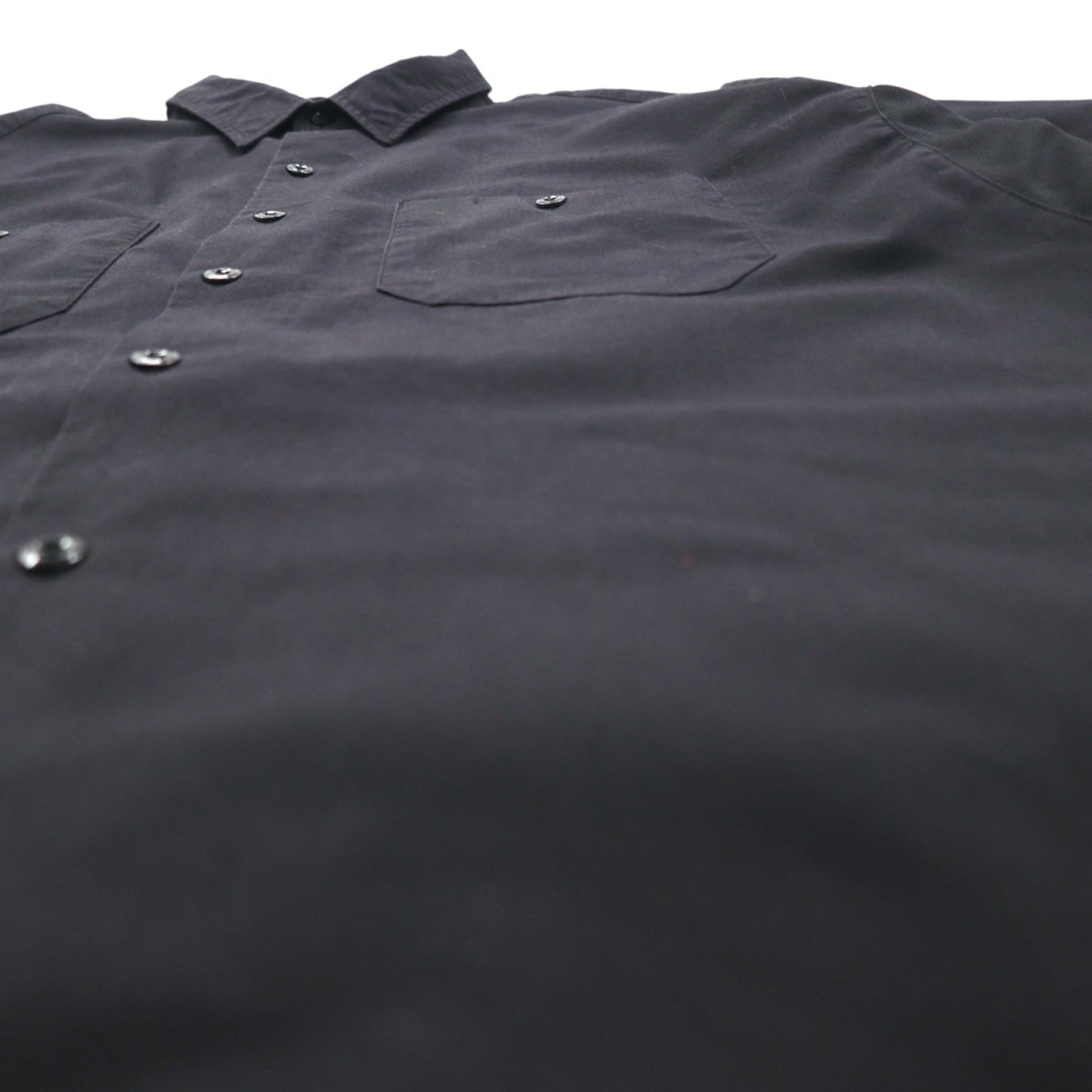 Dickies 半袖 ワークシャツ XL ブラック ポリエステル コットン アメリカ企業 NASTC LS516