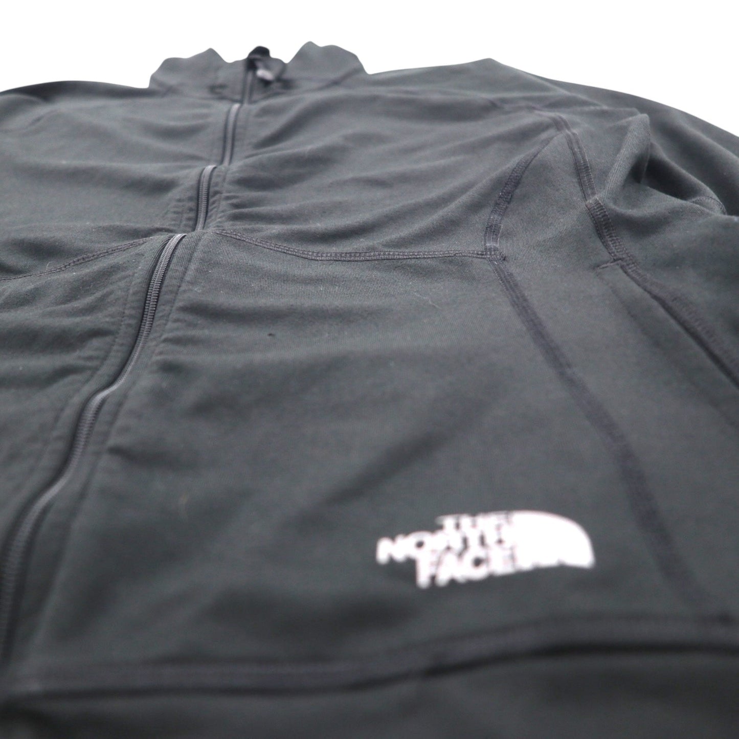 THE NORTH FACE トラックジャケット Vapor WiCK SHIRT M ブラック 速乾 ダブルジップ