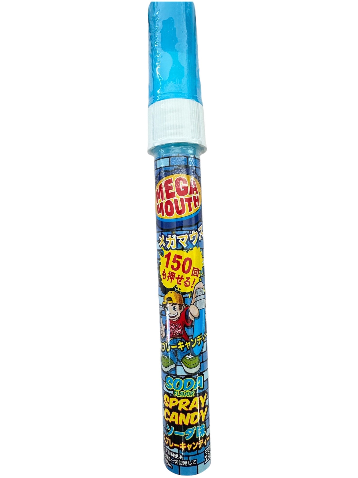 Megamouth Spray Candy in various flavors / メガマウススプレーキャンディ