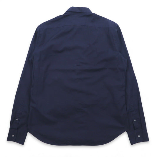 BURBERRY BRIT Dress Shirt, Size L, Dark Navy, with Embroidered Logo (THTHAGAR129SAM)