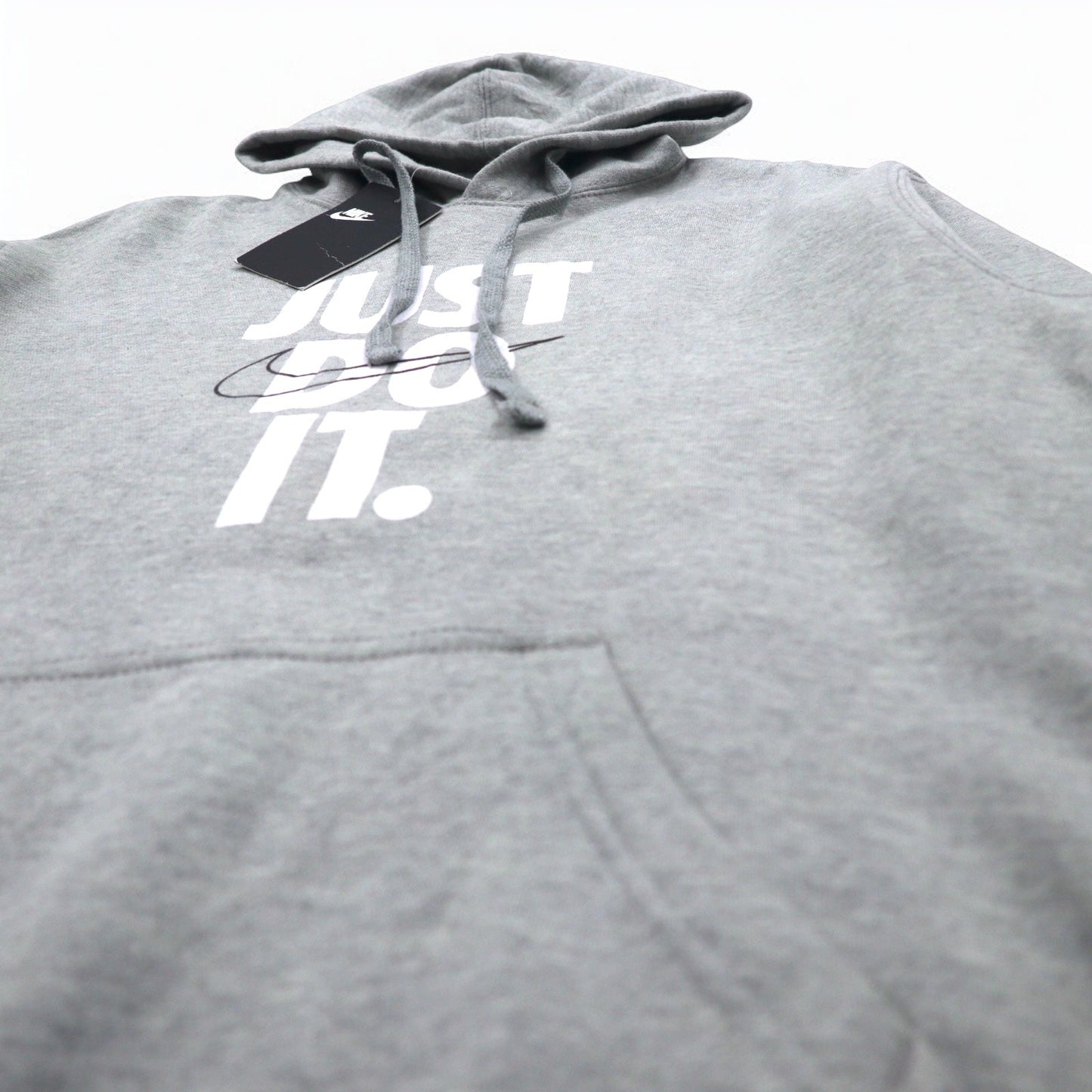 NIKE JUST DO IT HOODIE, Size M, Gray, 928717-063, Made in Pakistan, Unused