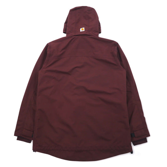 Carhartt Storm Defender Jacket, Mountain Parka, Size L, Bordeaux, Waterproof, Relaxed Fit, Heavyweight, 102382