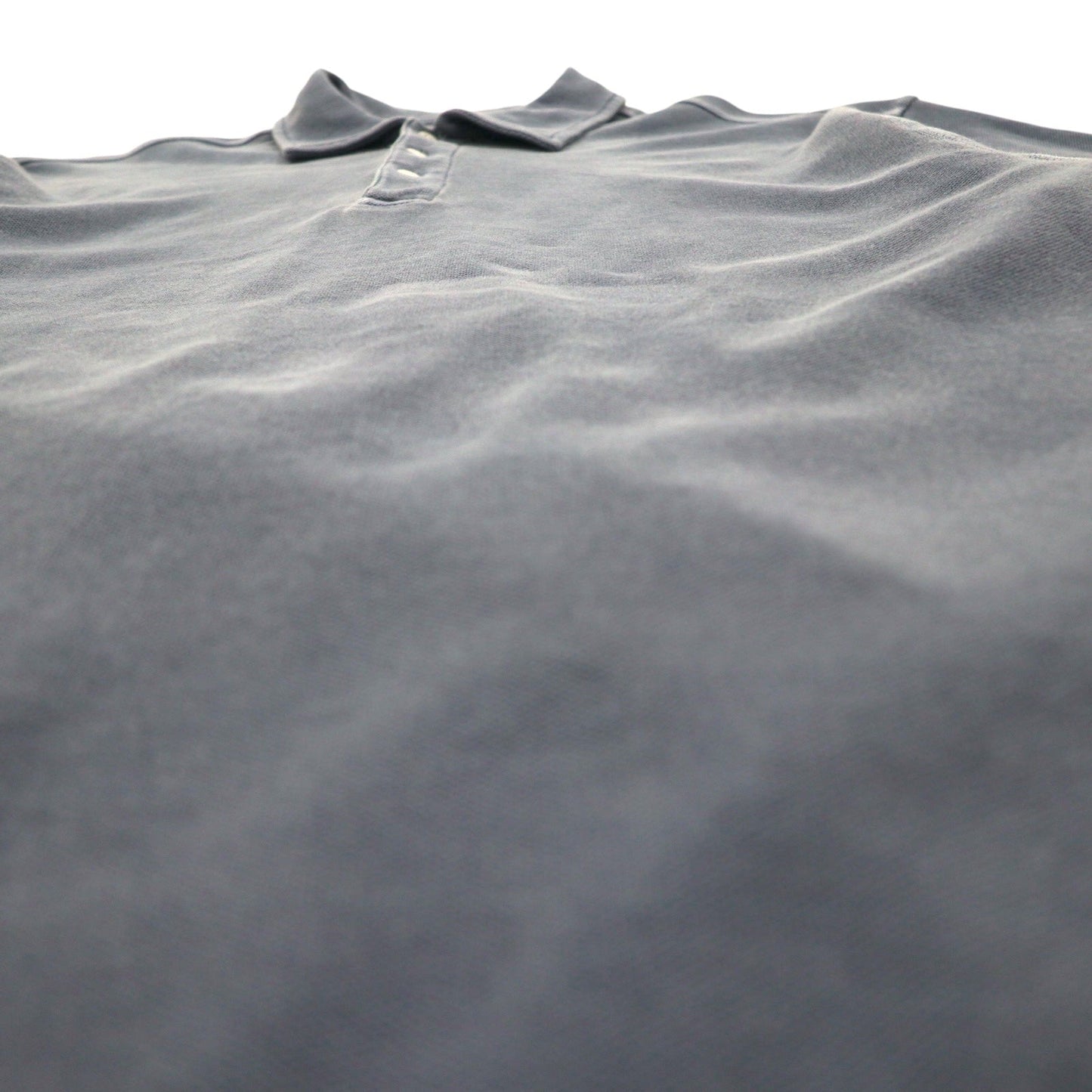 Eddie Bauer 90s Vintage Pique Polo Shirt, Gray, Cotton, Size L