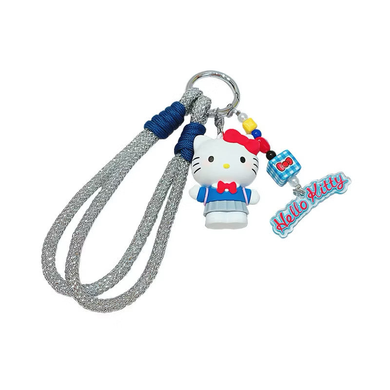 Kitty Silver Strap / サンリオ キティ シルバー ストラップ キーリング