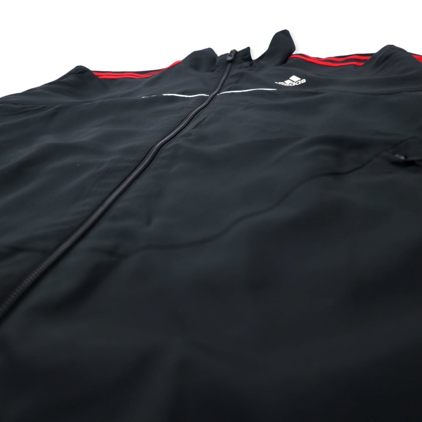 adidas Track Jacket, Size L, Black Polyester, CLIMALITE 3-Stripes, G35832, Unused